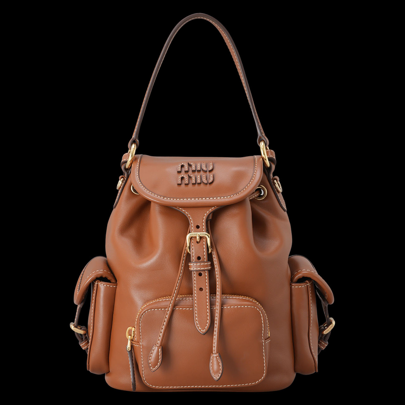 MIU MIU(USED)미우미우 5BZ043 가죽 백팩